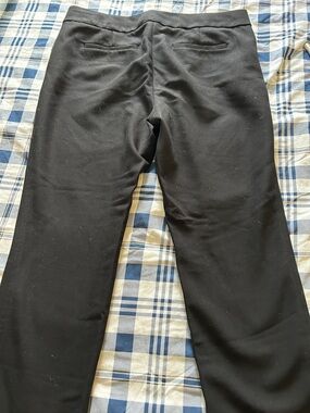 LOFT Black Pull-On Skirt with Hook Closure